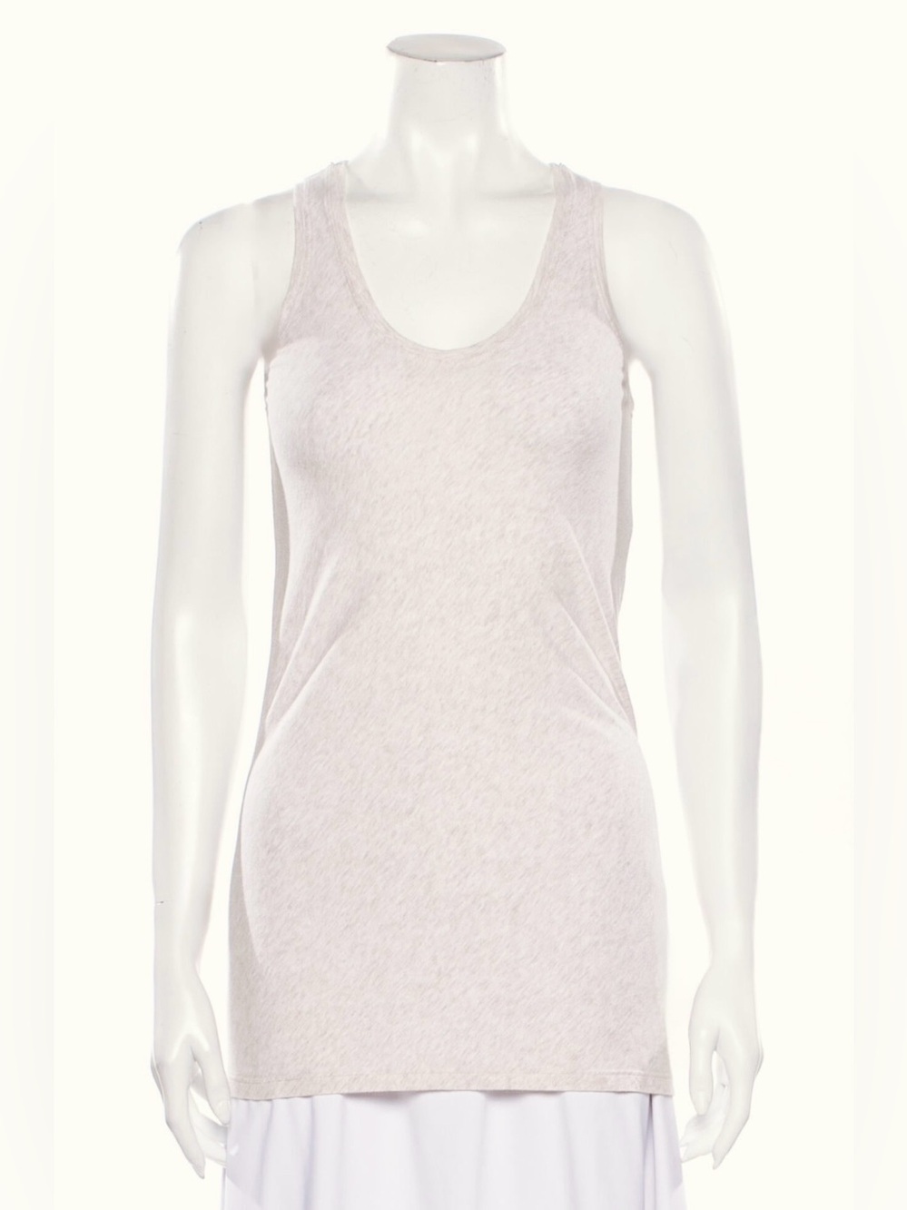 BRUNELLO CUCINELLI W MONILI Cotton Sleeveless Shirt Tank Scoop Neck • M fits S